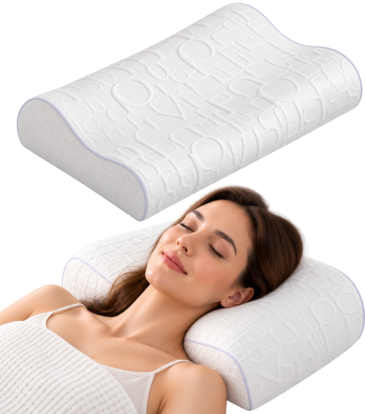 White Pillow with Letters
