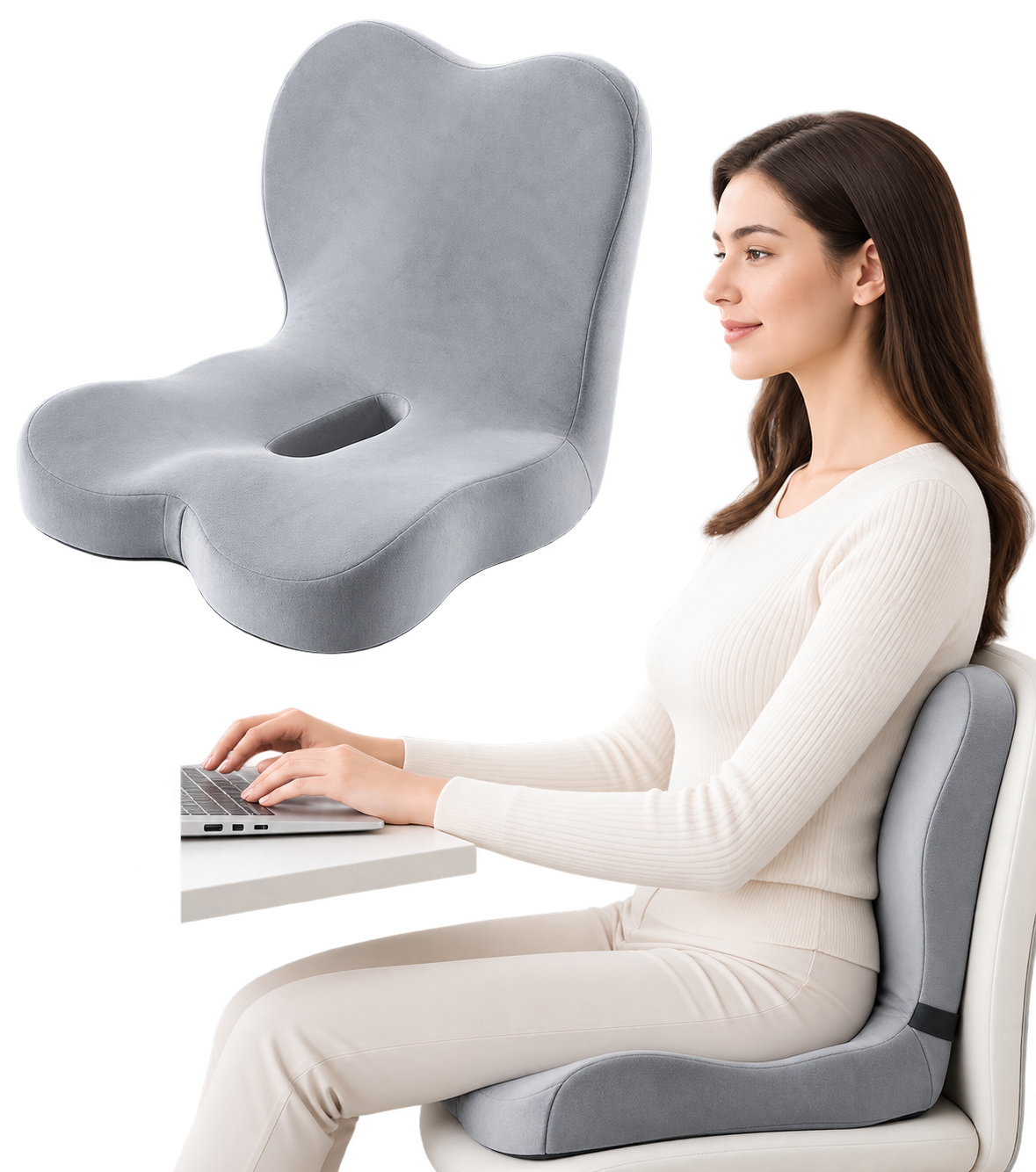 One-piece seat cushion