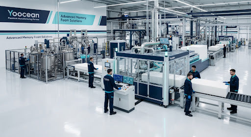 Memory foam production facility